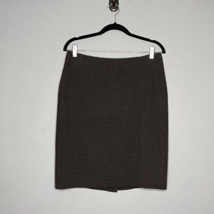 Ann Taylor | Wool Skirt (Dark Gray)